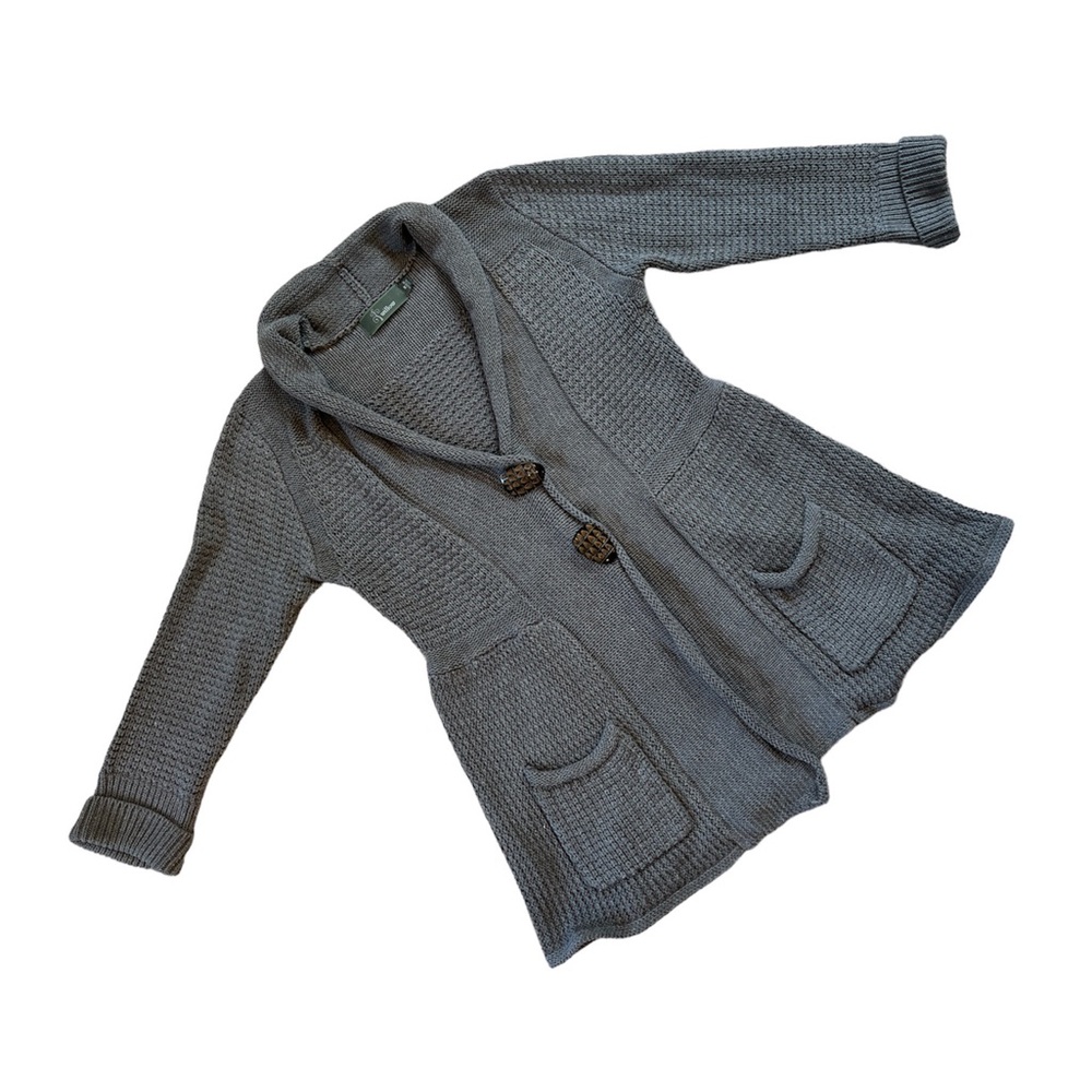 Willow women’s cardigan 3/4 length sleeves grey medium